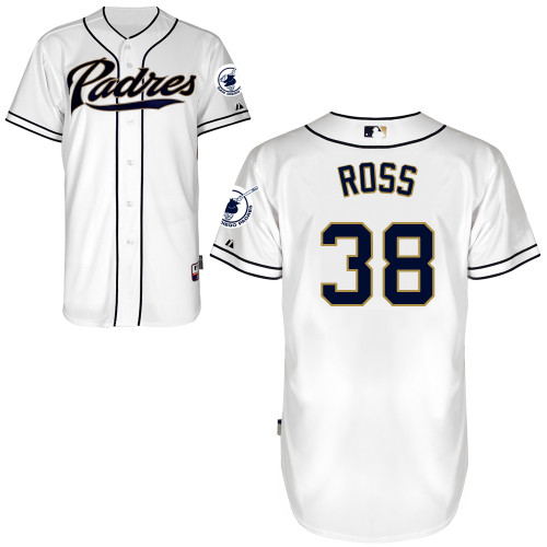 Tyson Ross #38 MLB Jersey-San Diego Padres Men's Authentic Home White Cool Base Baseball Jersey